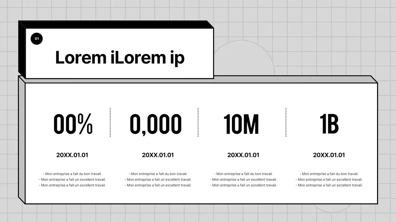 Un profil d'entreprise gris et géométrique pour une entreprise PT