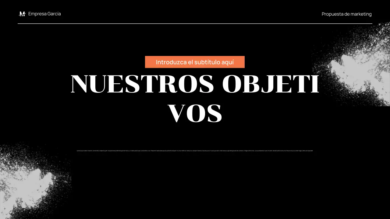 black modern propuesta de marketing