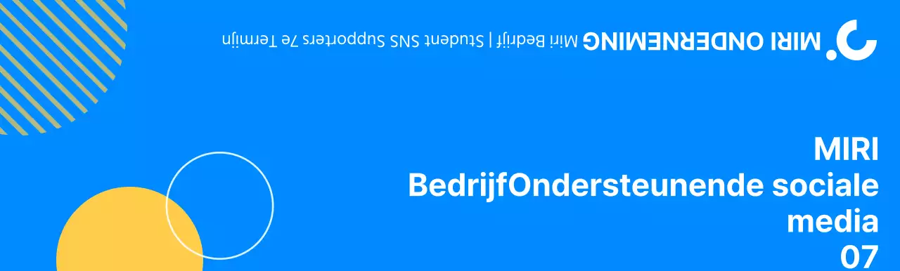 Een eenvoudig concept voor een souvenir van een bedrijfssupporter, met blauwe en gele cirkels.