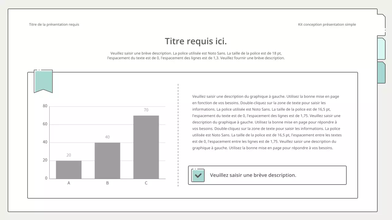 Kit de présentation simple et épuré en jaune