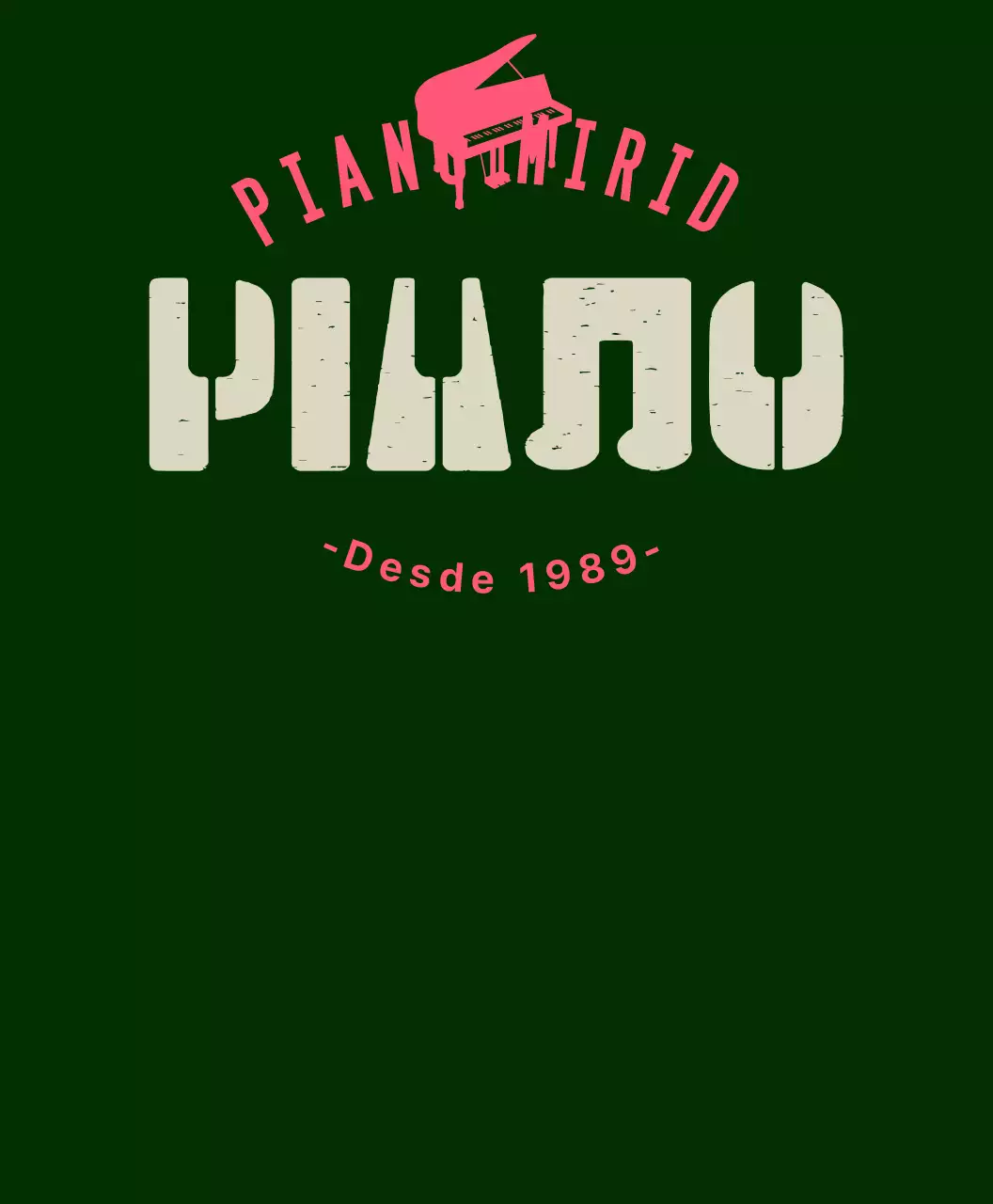 Camiseta de grupo de la escuela de piano