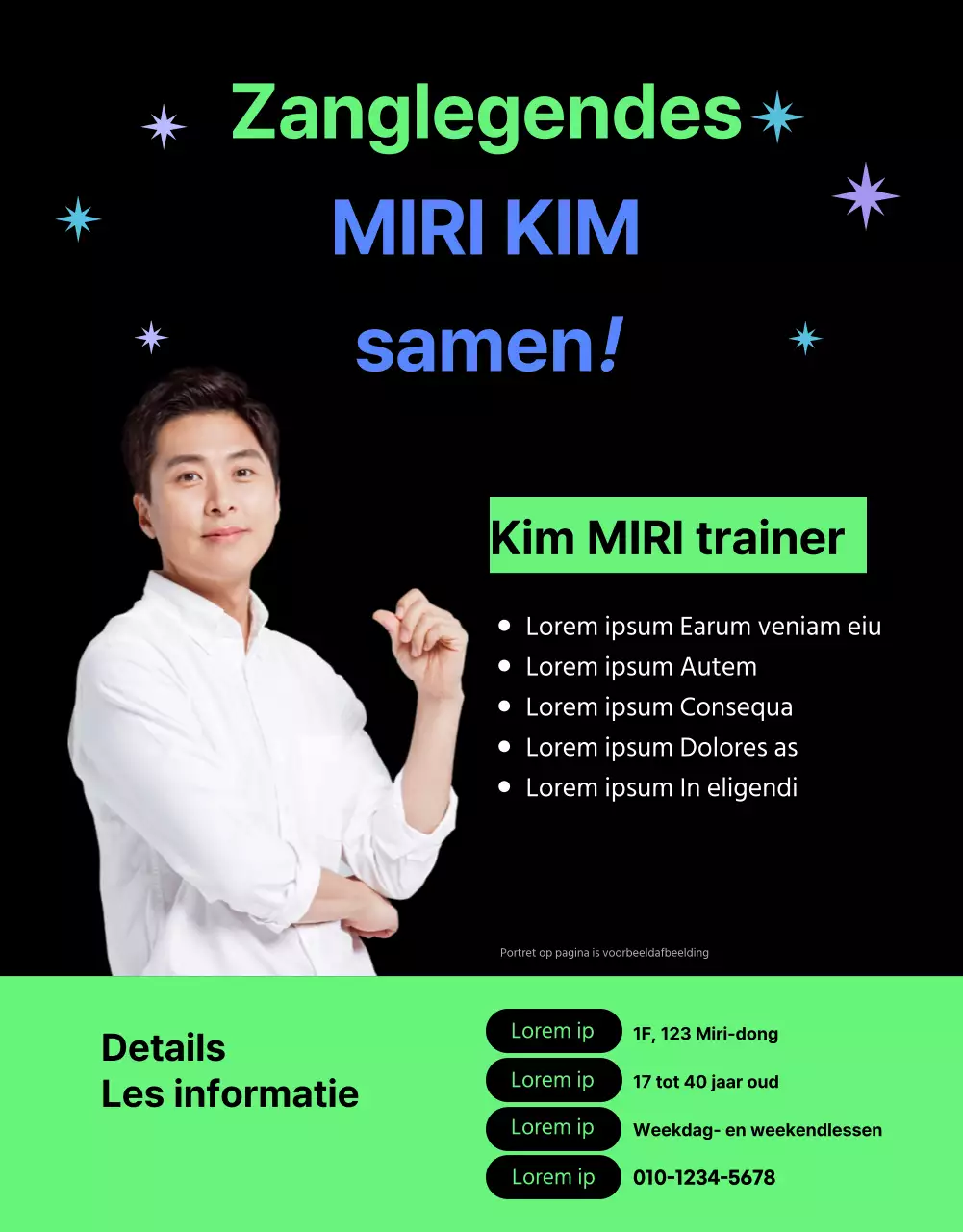 Prachtige zangles met chartreuse accenten