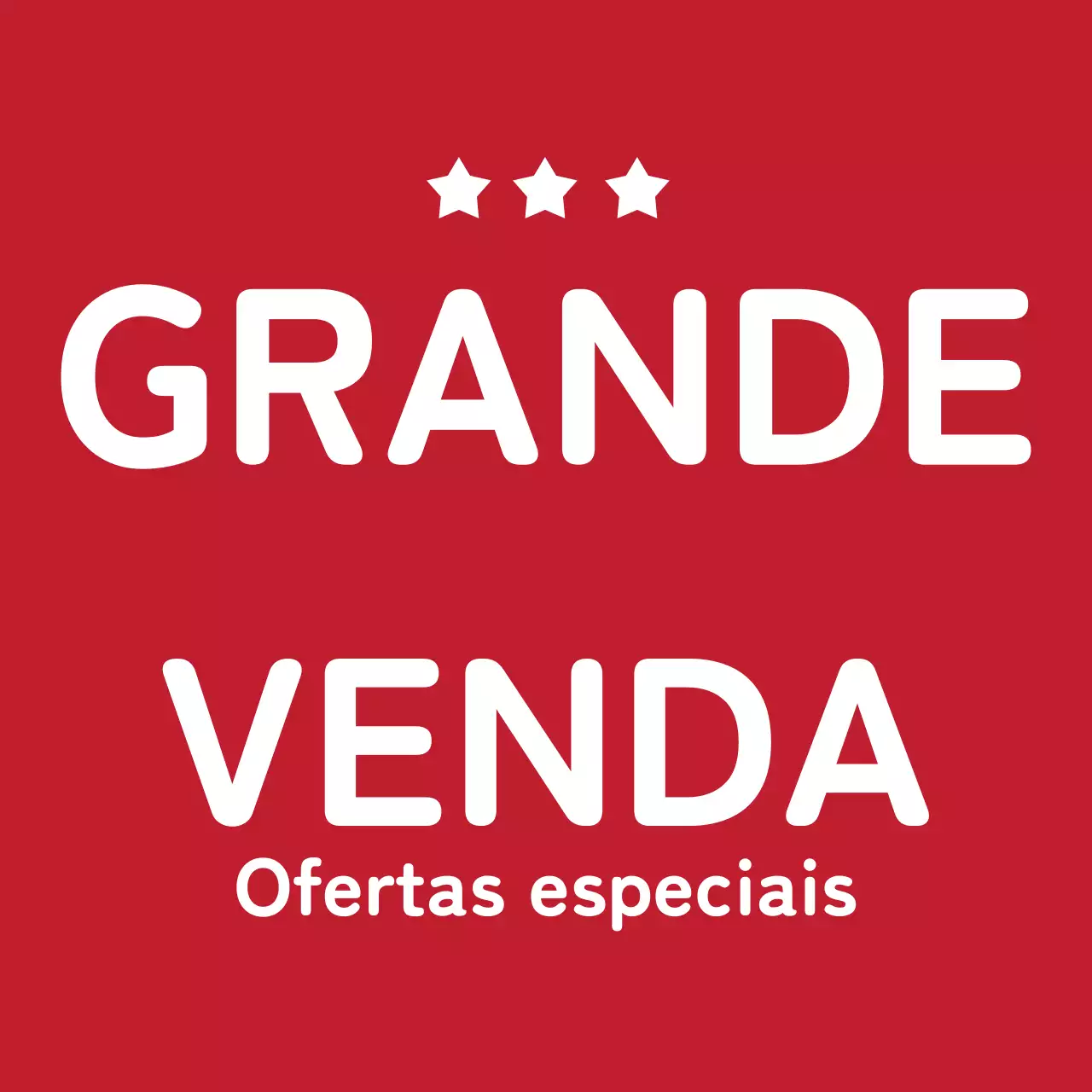 Um rótulo de venda vermelho arrojado