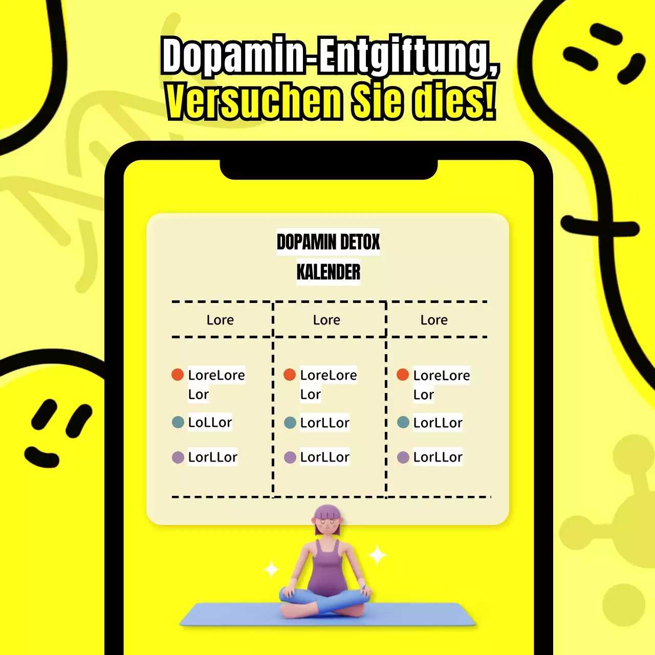 Gestalten Sie einen farbenfrohen, illustrierten TelefonrahmenEinführung in Dopamin