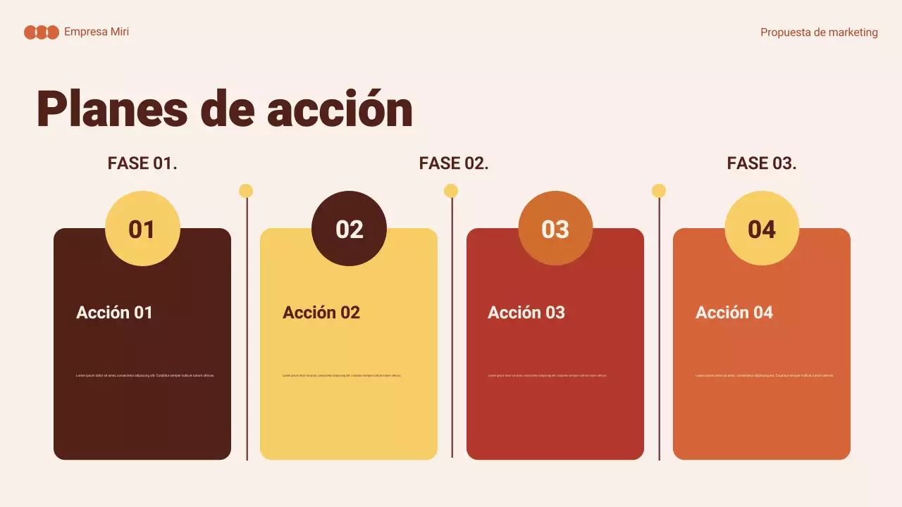 resumen naranja documento de marketing