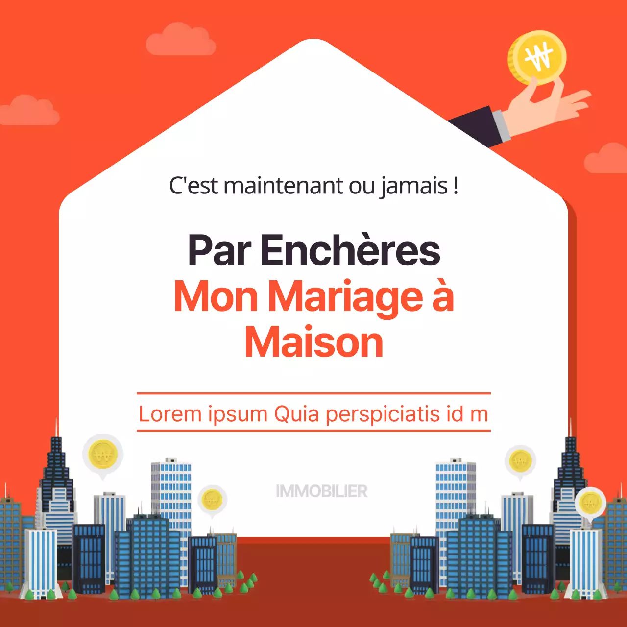 Bien d'investissement multicolore à vendre aux enchères