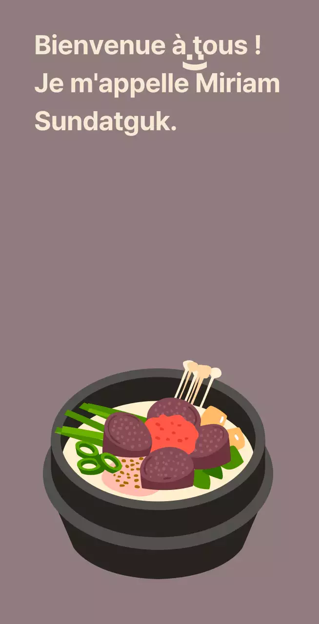 Restaurant Sundaegukbap Balsat avec sundaeguk sur fond de haricots rouges