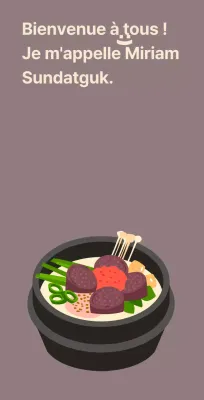 Restaurant Sundaegukbap Balsat avec sundaeguk sur fond de haricots rouges