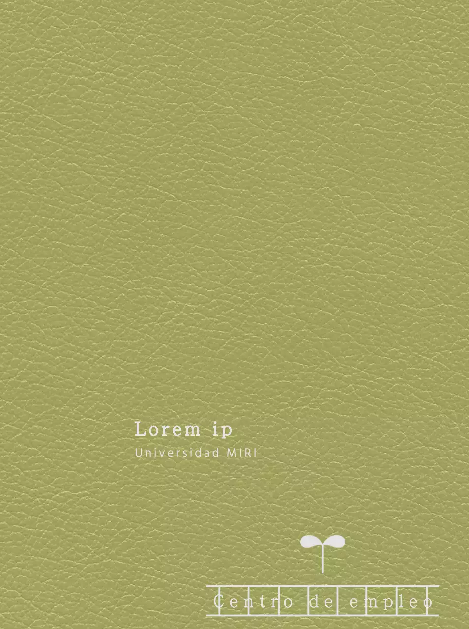 Portada de la agenda universitaria con aspecto de papel manuscrito del Centro de Carreras Profesionales