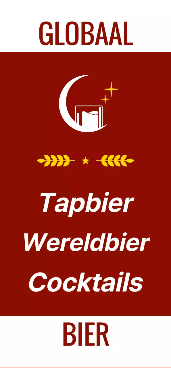 Emotionele pub met wijn en witbier foto's en logo