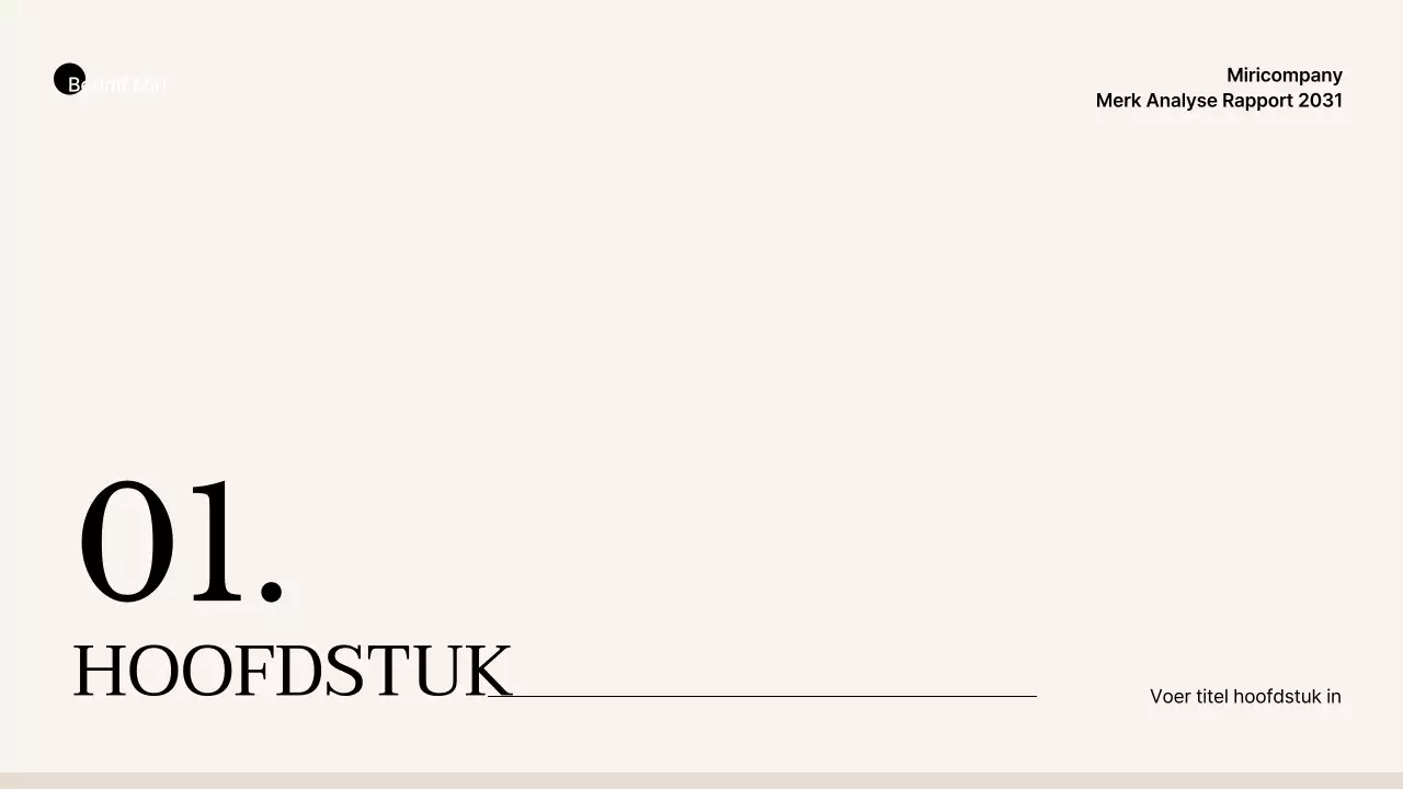 Eenvoudige zakelijke stijl in beige en bruin