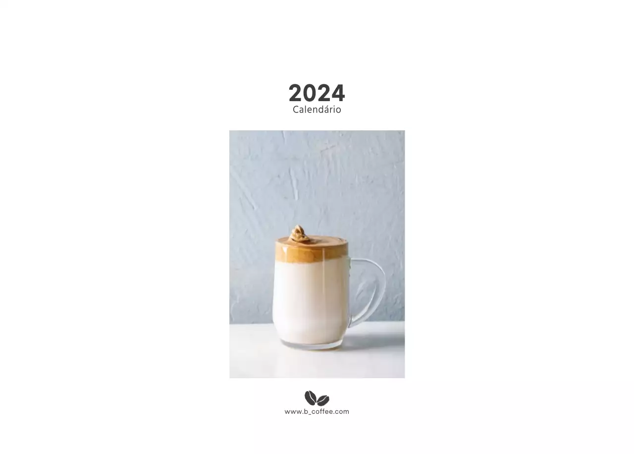 Um café sentimental branco e castanho