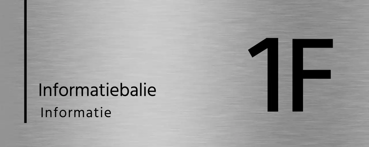 Eenvoudige plaatsaanduiding met zwarte tekst en lijnen voor de naam van de schoolvloer.