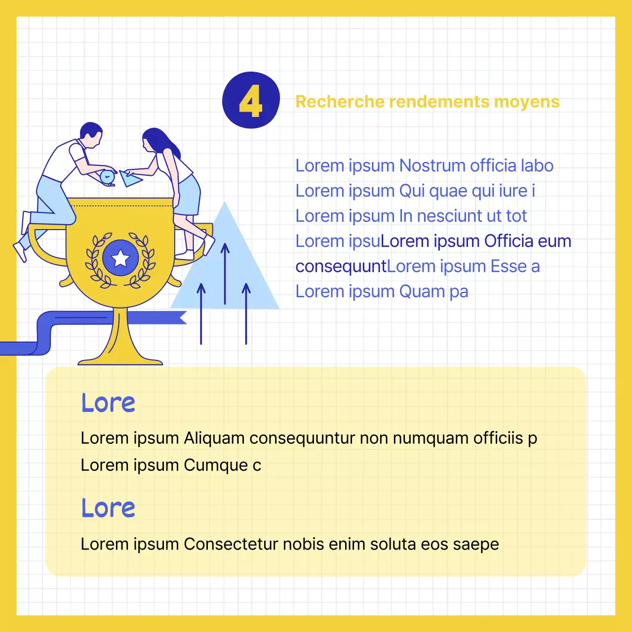 Des conseils financiers simples expliqués en bleu et en jaune