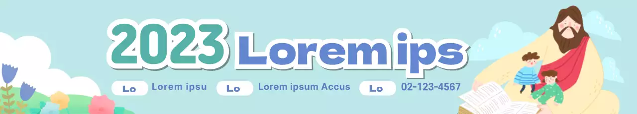 Información de la Escuela Bíblica de Verano sobre fondo azul claro