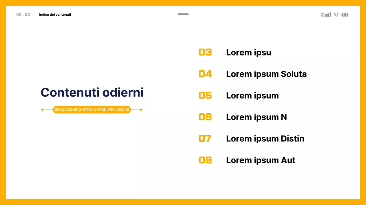 Tema di educazione alla frode finanziaria con modello mobile
