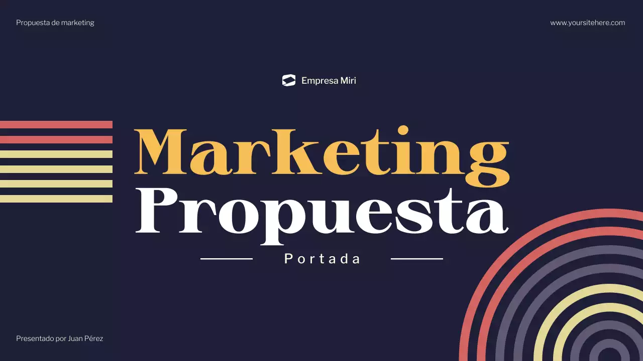 documento de marketing navy modern