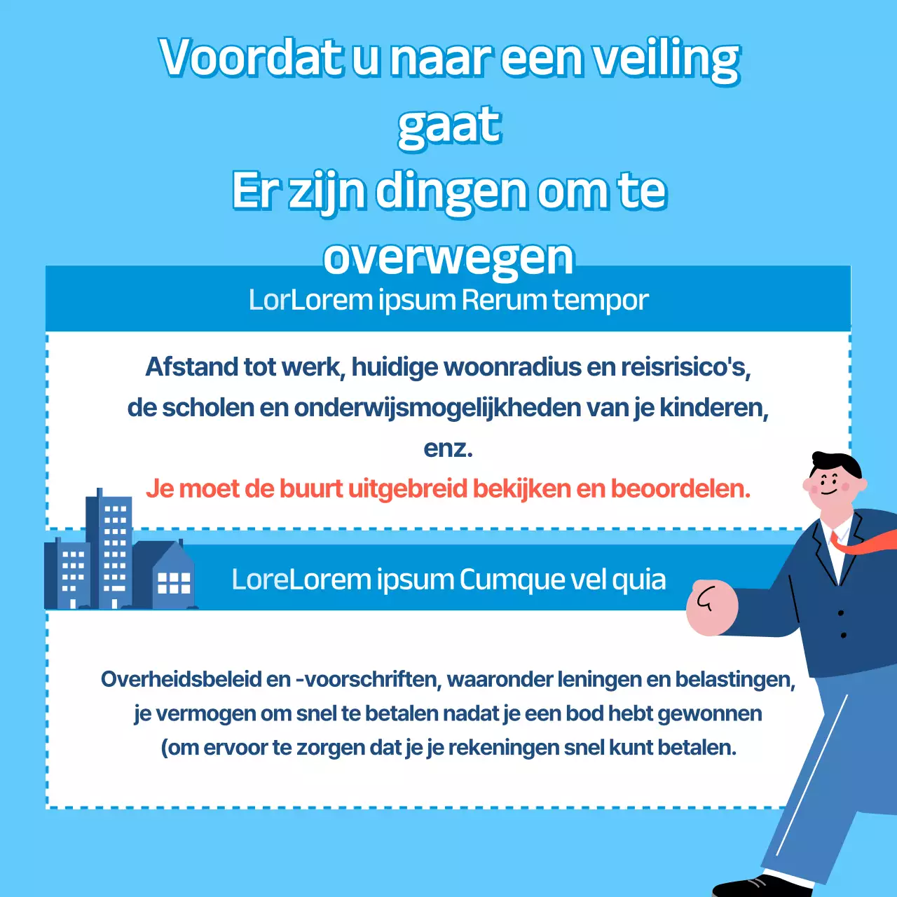 Tips om te bieden op een lichtblauw appartement