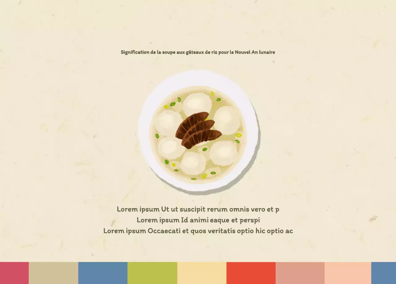 Calendrier des coupons de restaurants coréens traditionnels en beige et marron