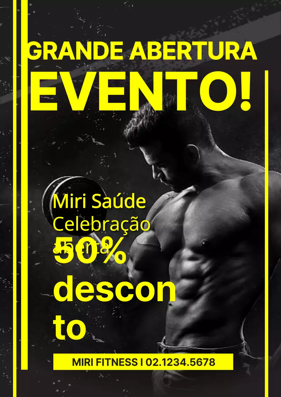 Eventos de saúde intensos e nítidos em preto e amarelo