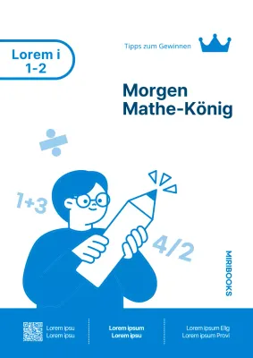 Hellblaues, einfach illustriertes Fragebuch Inhalt