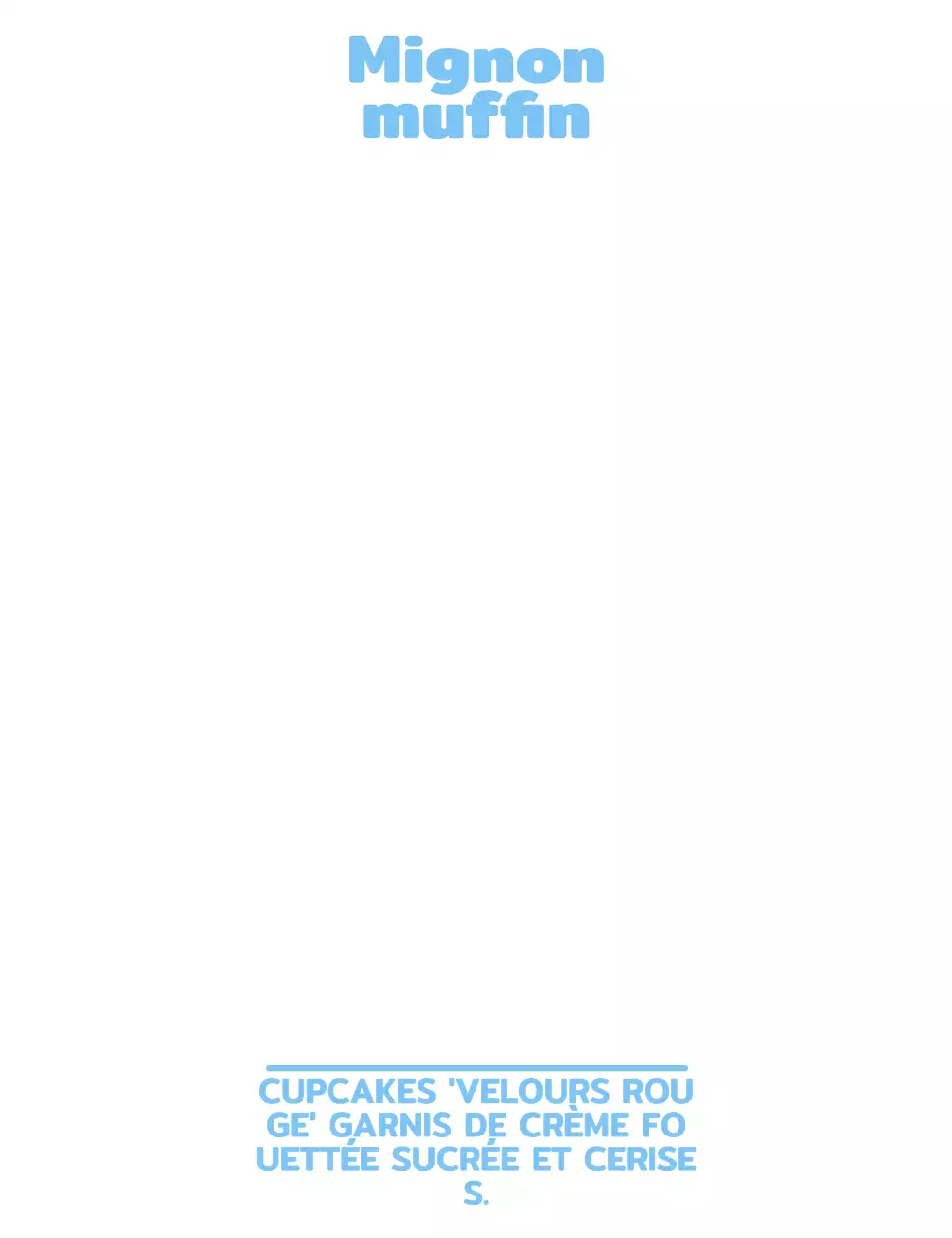 Personnage de cupcake mignon pour marchandise de café