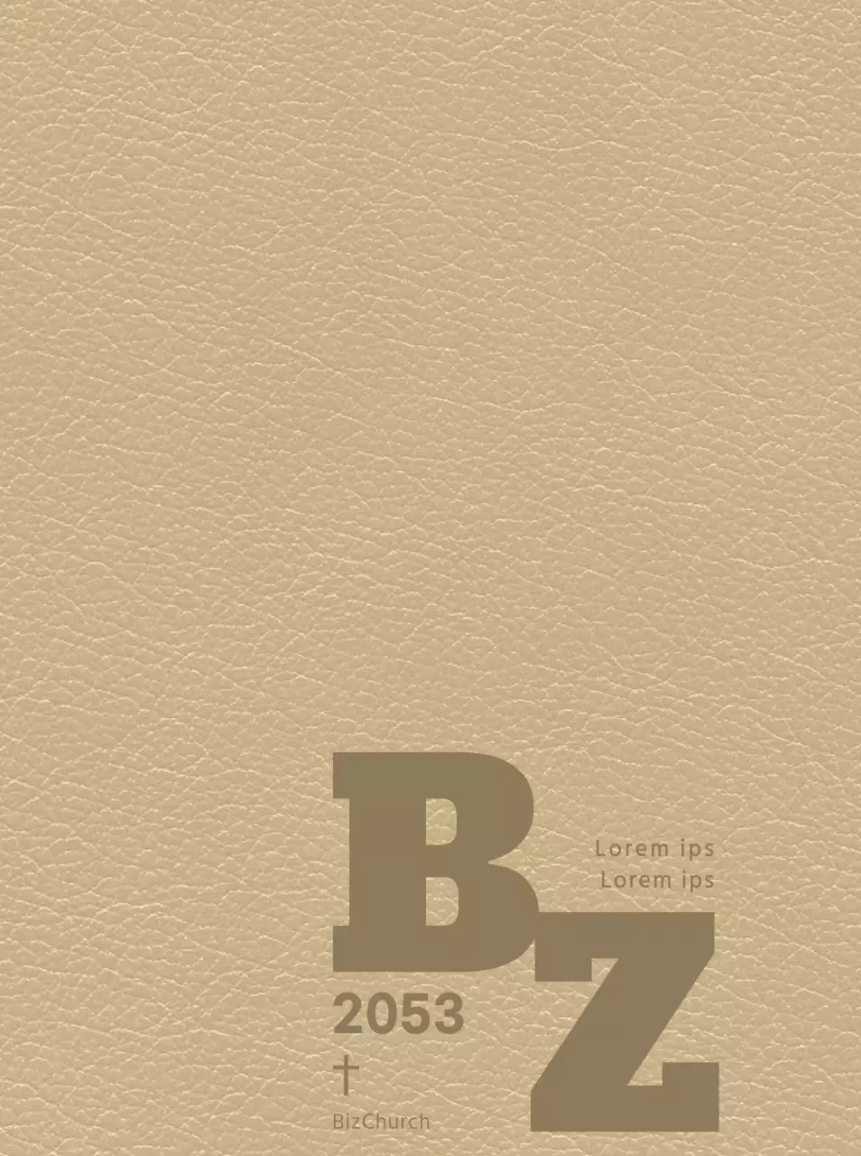 Capa da agenda com as iniciais da igreja