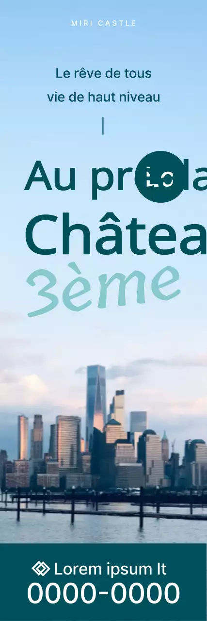 Conception d'un argumentaire de vente d'appartement avec des photos de paysages urbains verdoyants