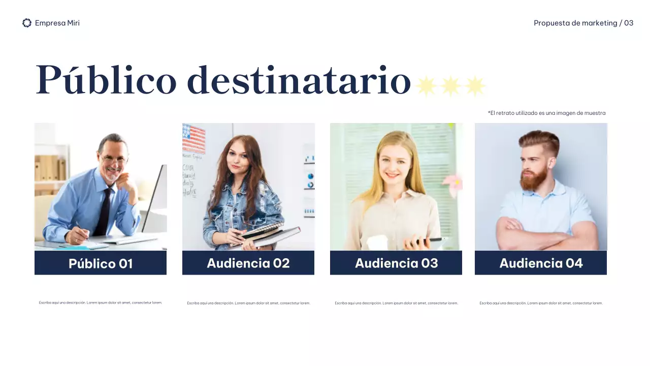 navy modern marketing proposal document