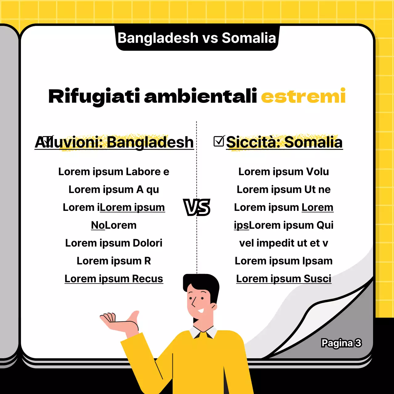 Una semplice guida alla donazione in giallo e nero