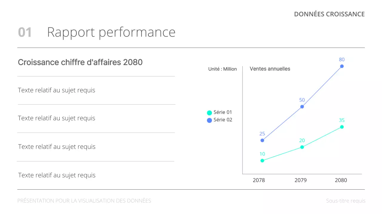 Rapports d'analyse de données minimalistes sur fond blanc