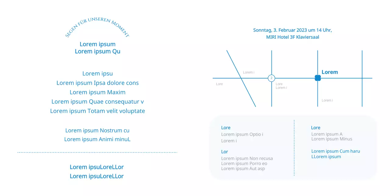 Einfache versiegelte Wachs-Hochzeitseinladungen in Blau