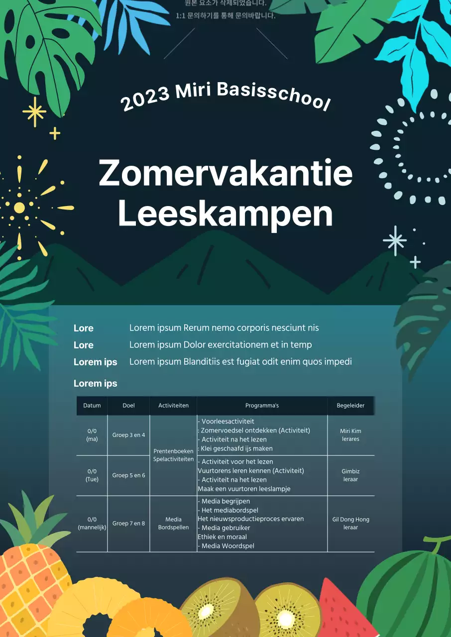 Een gids voor zomerkampen met een marineblauw tintje