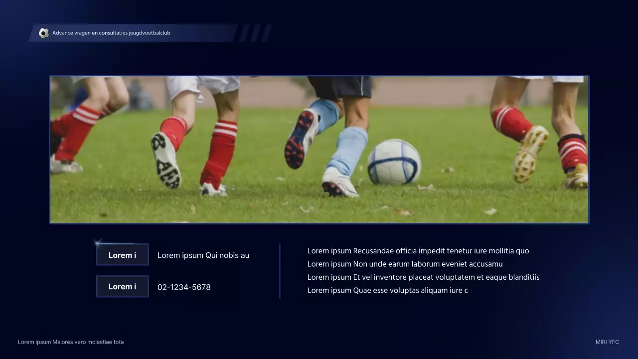 Sodomie's cyber-conceptuele naschoolse programma voetbalclub wervingsgids