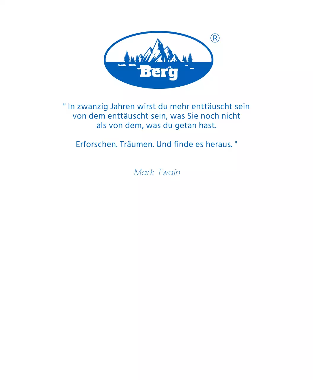 T-Shirt des Bergsteigervereins mit Bergen und Sonne