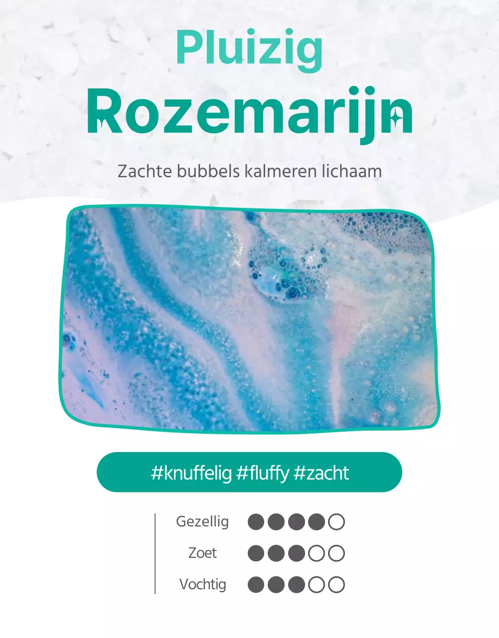 Eenvoudige, schone badbom baas pagina in mint