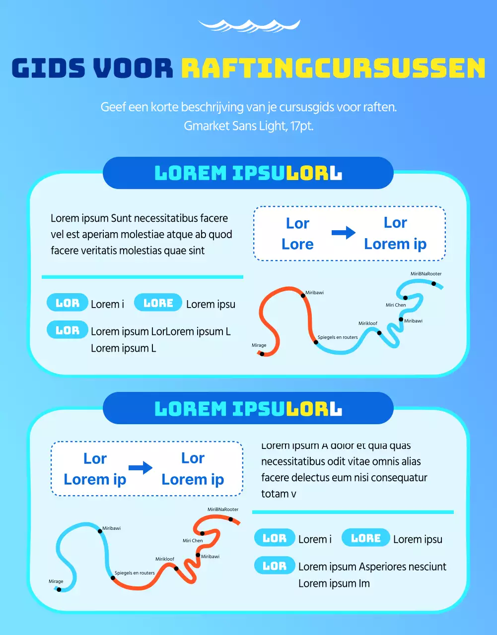 Cool, schoon raften in lichtblauw en wit