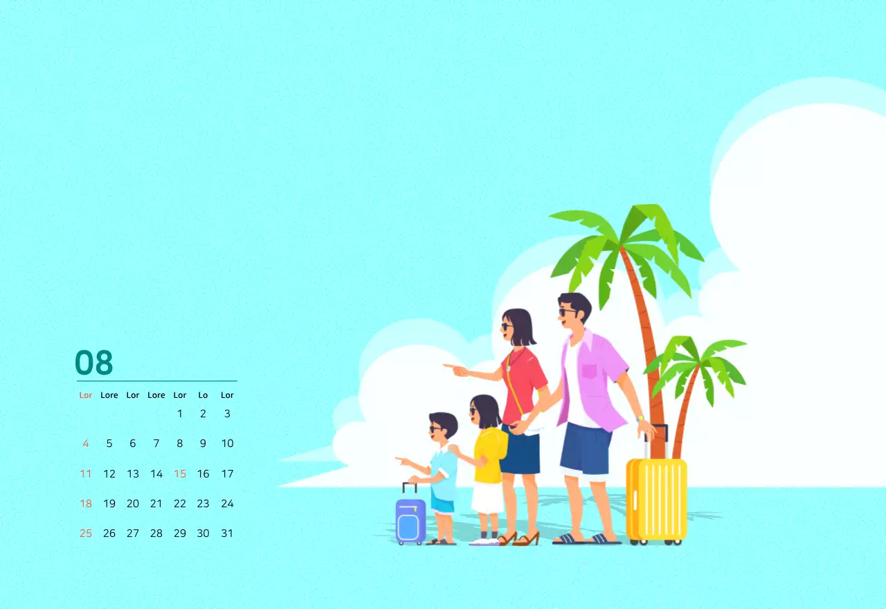 Mehrfarbige Familie Illustration Konzept