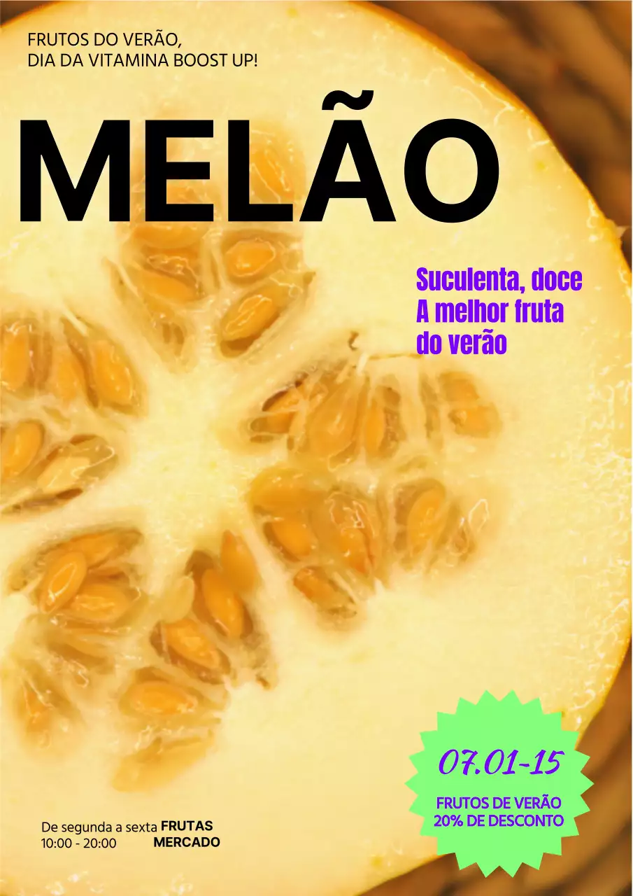 Sobre a venda de frutos amarelos de verão