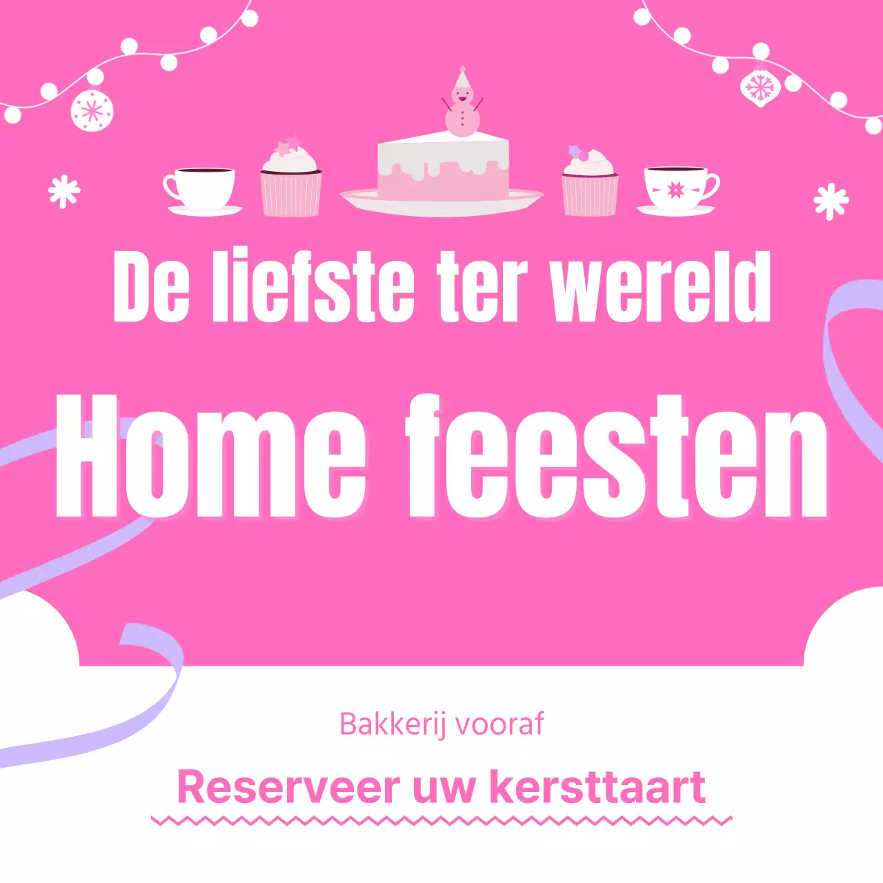 Kersttaart boeken met Pink Cake Party