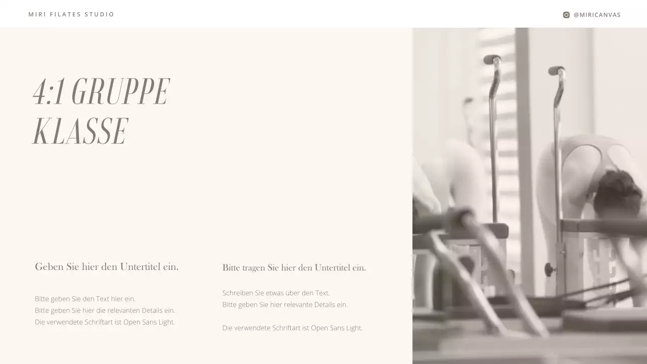 Eine moderne Einführung in Pilates in Beige und Braun