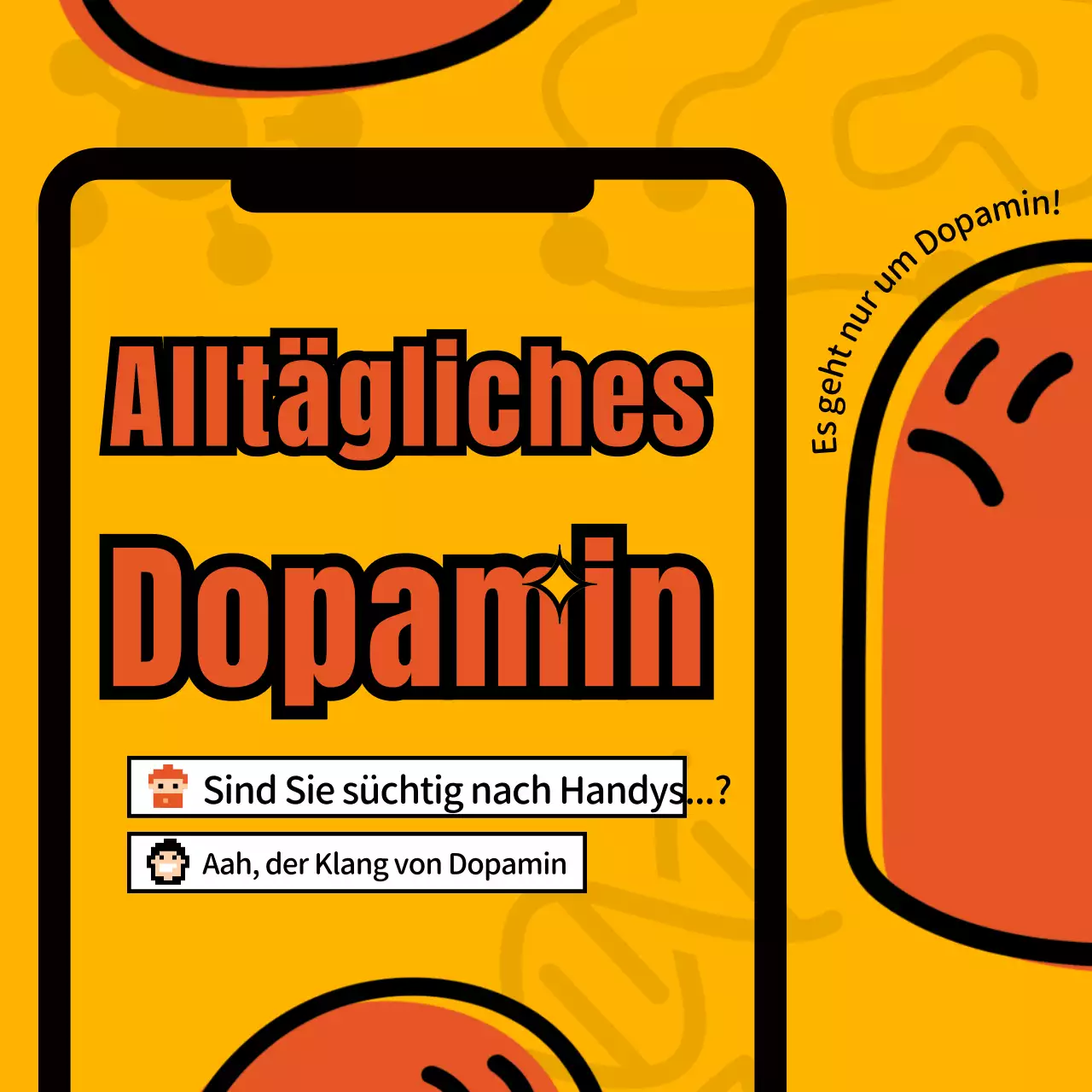 Gestalten Sie einen farbenfrohen, illustrierten TelefonrahmenEinführung in Dopamin