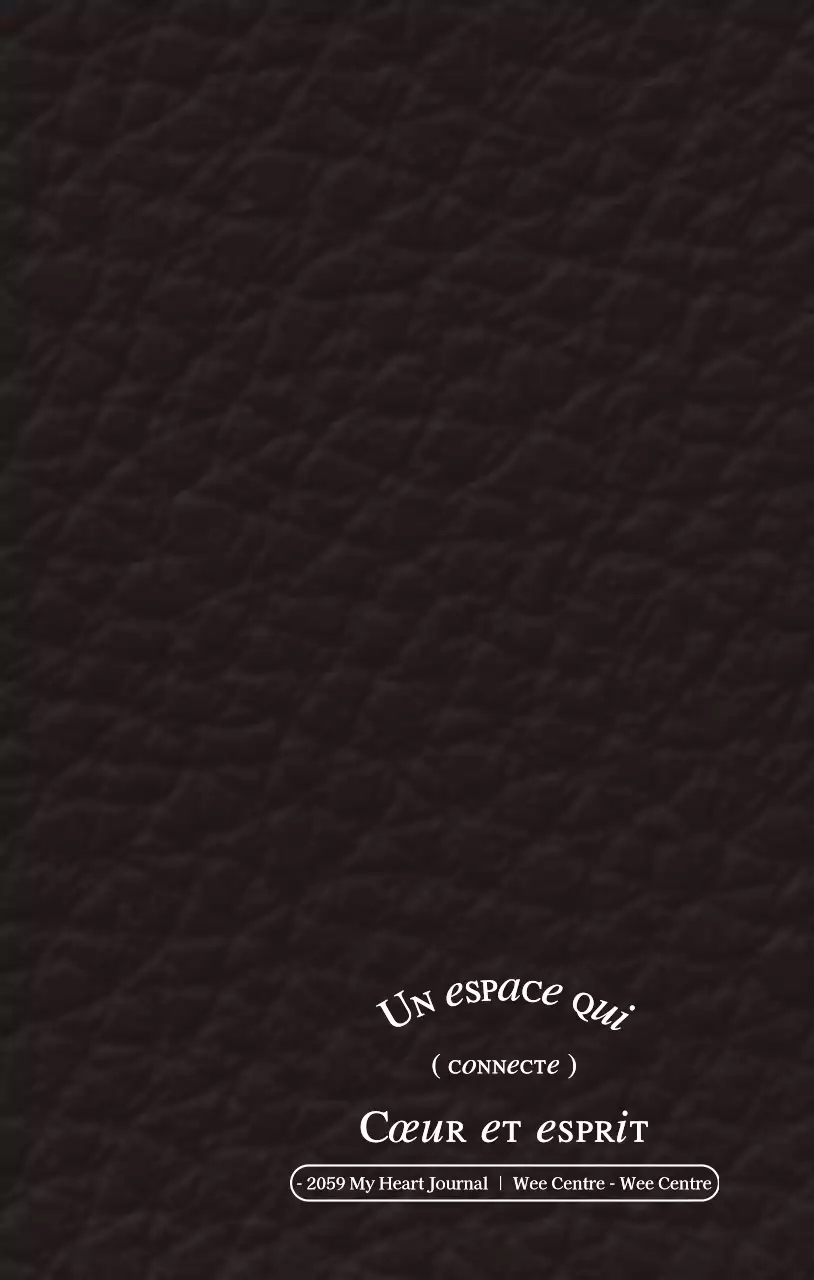 Concept d'amble émotionnel Carnet de bord du centre WEE