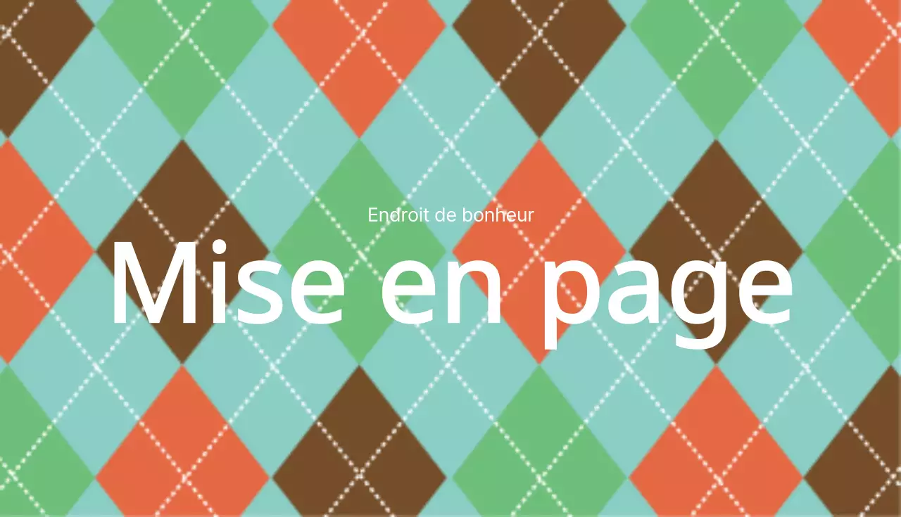 Mise en page