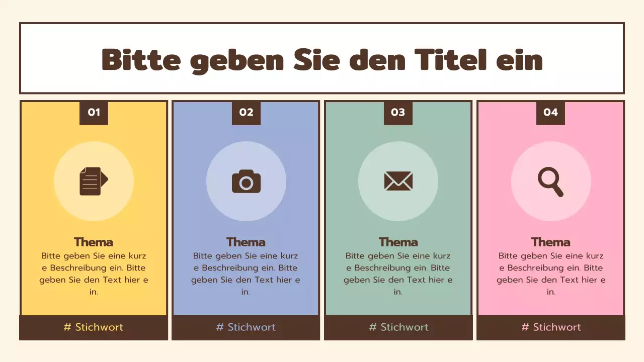 Niedlicher Lebens- und Ethikunterricht in Braun- und Pastelltönen