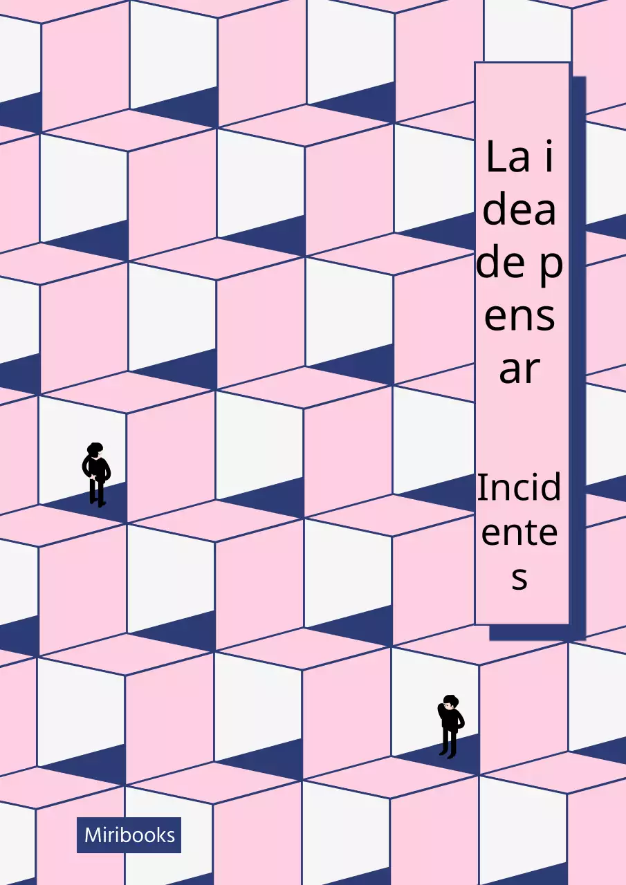 Portada geométrica rosa para libro de autoayuda