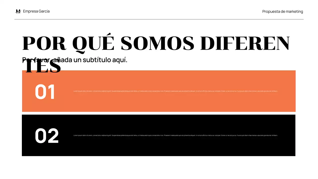 black modern propuesta de marketing