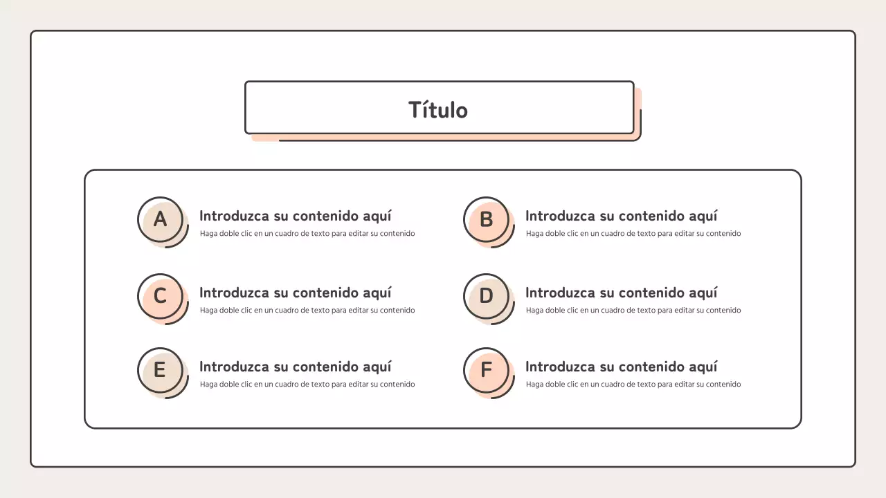 Educativo con formas puntiagudas en rosa y beige