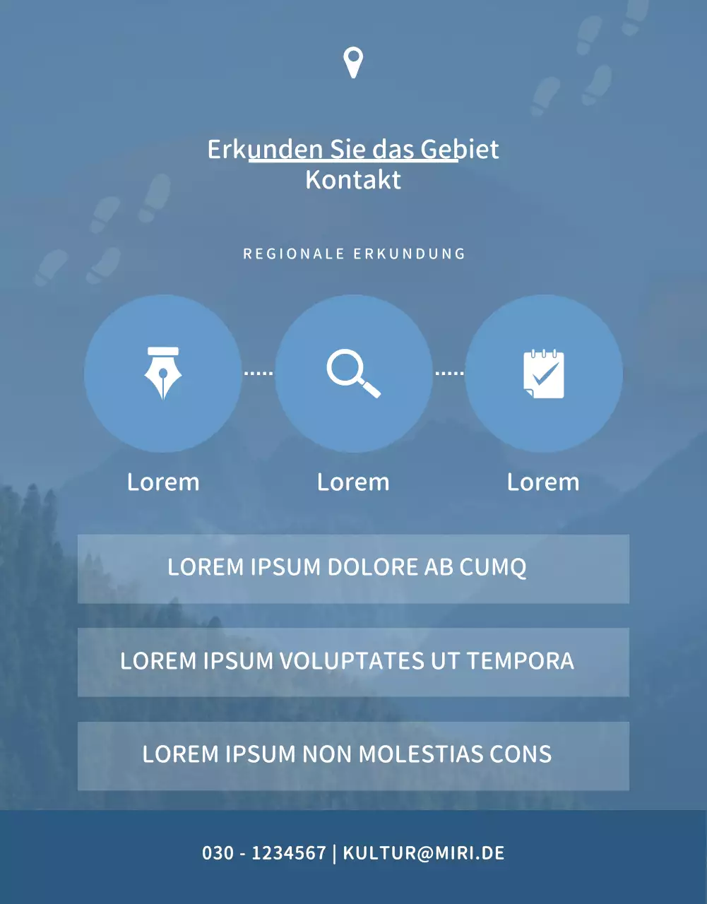 Polaroid Konzept Bereich Explorationsprogramm in hellgrün und gelb
