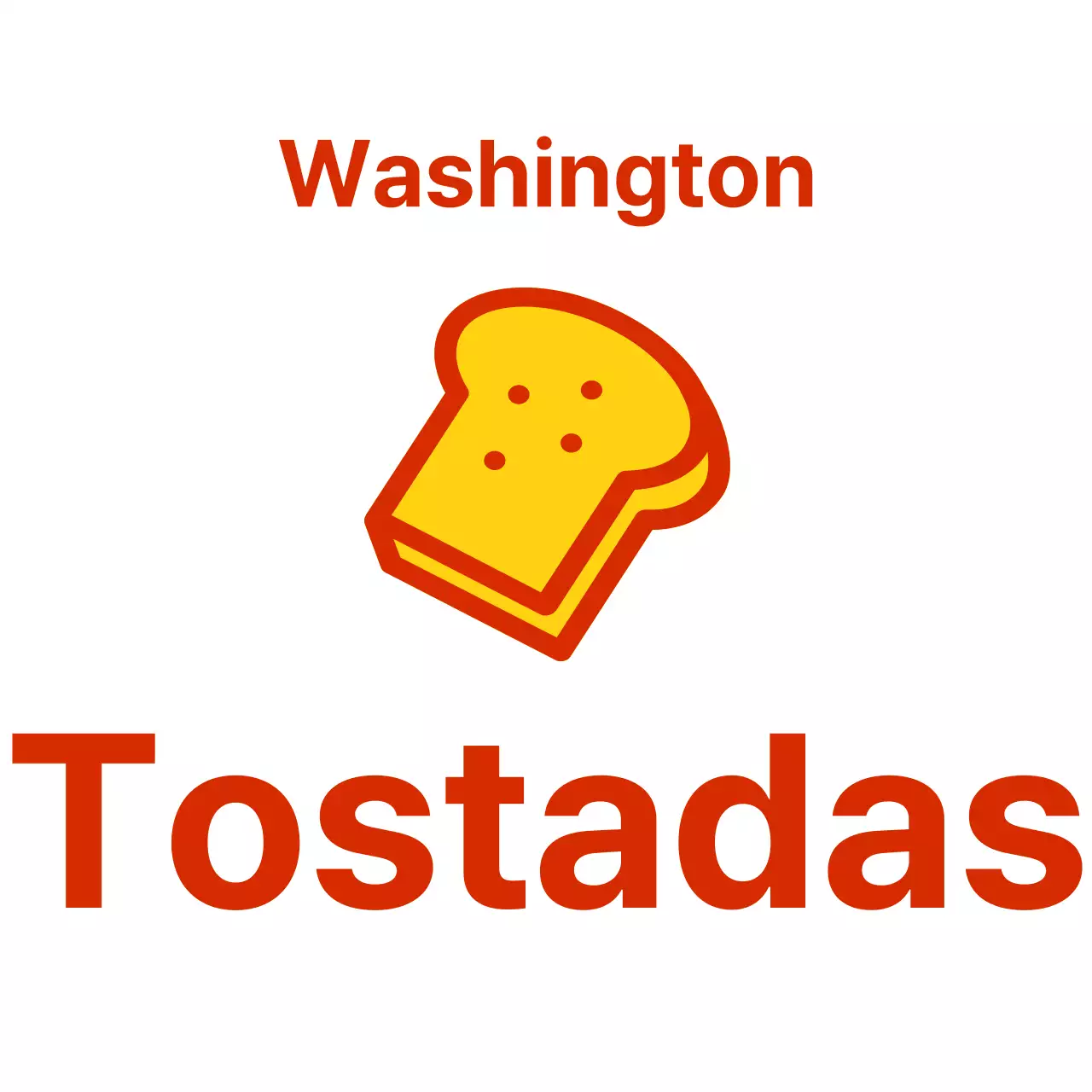 Diseñe un delantal con el logotipo de una tienda de tostadas con una ilustración de una tostada amarilla